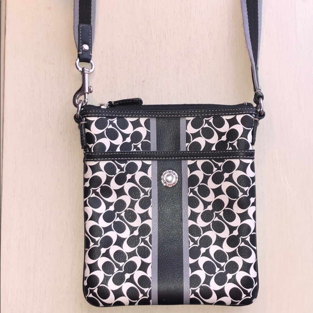 Genuine Coach logo cross body bag